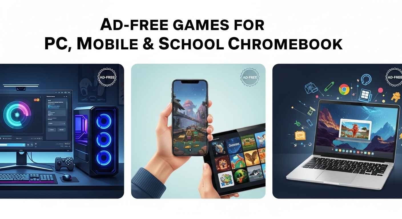 Ad Free Games for PC, Mobile & School Chromebook