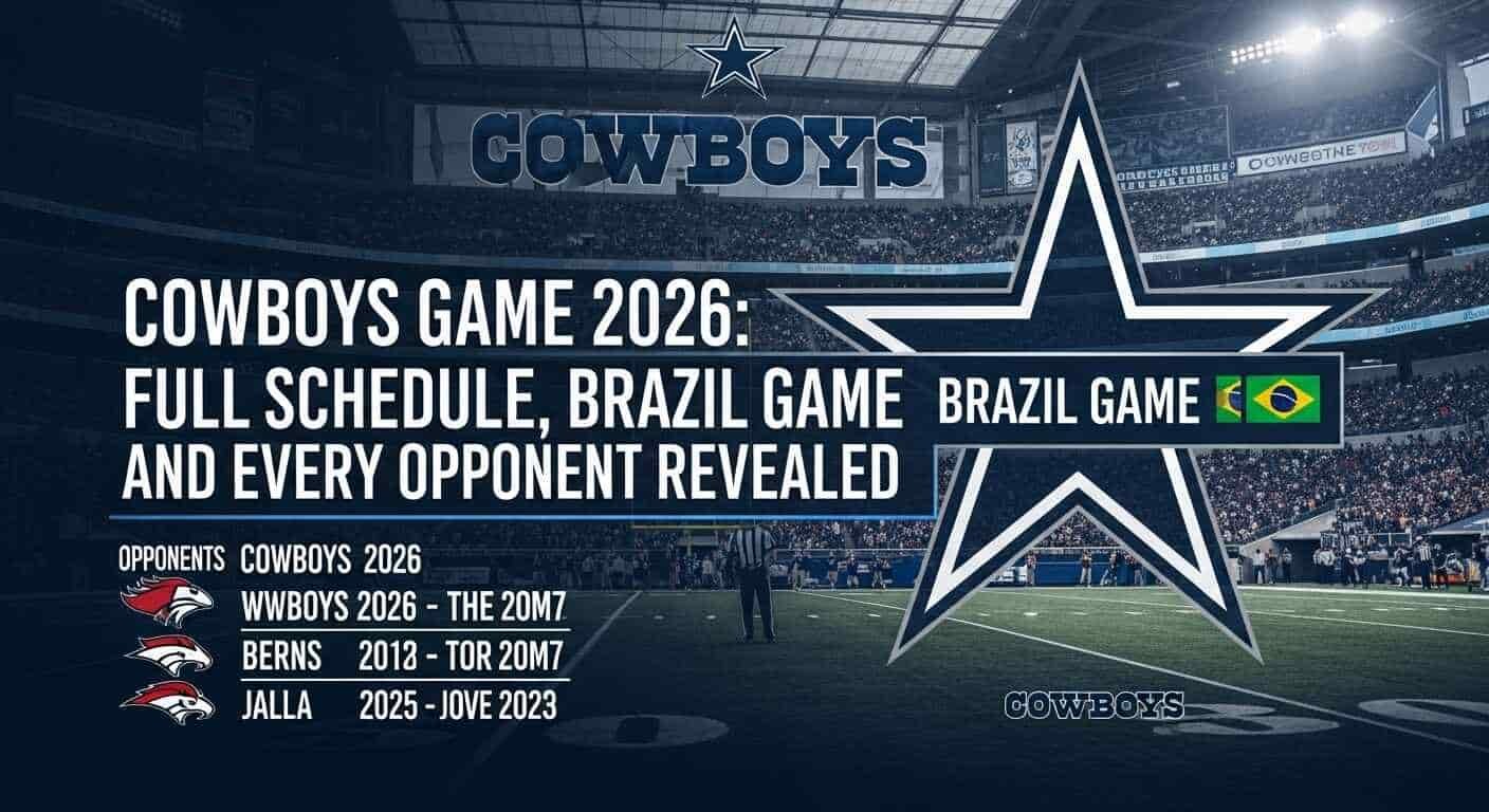 Cowboys Dallas Game Today — How to Check Live Scores