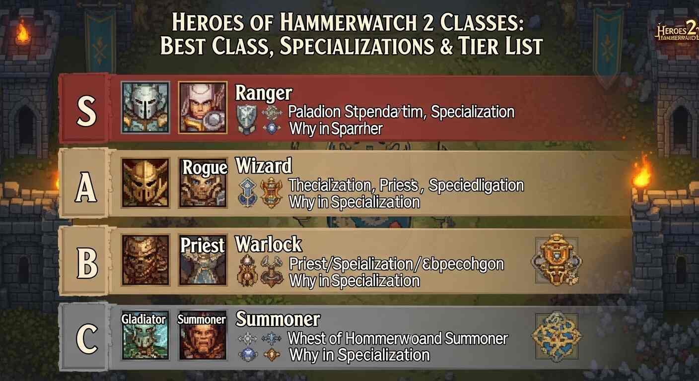 Heroes of Hammerwatch 2 Class Tier List