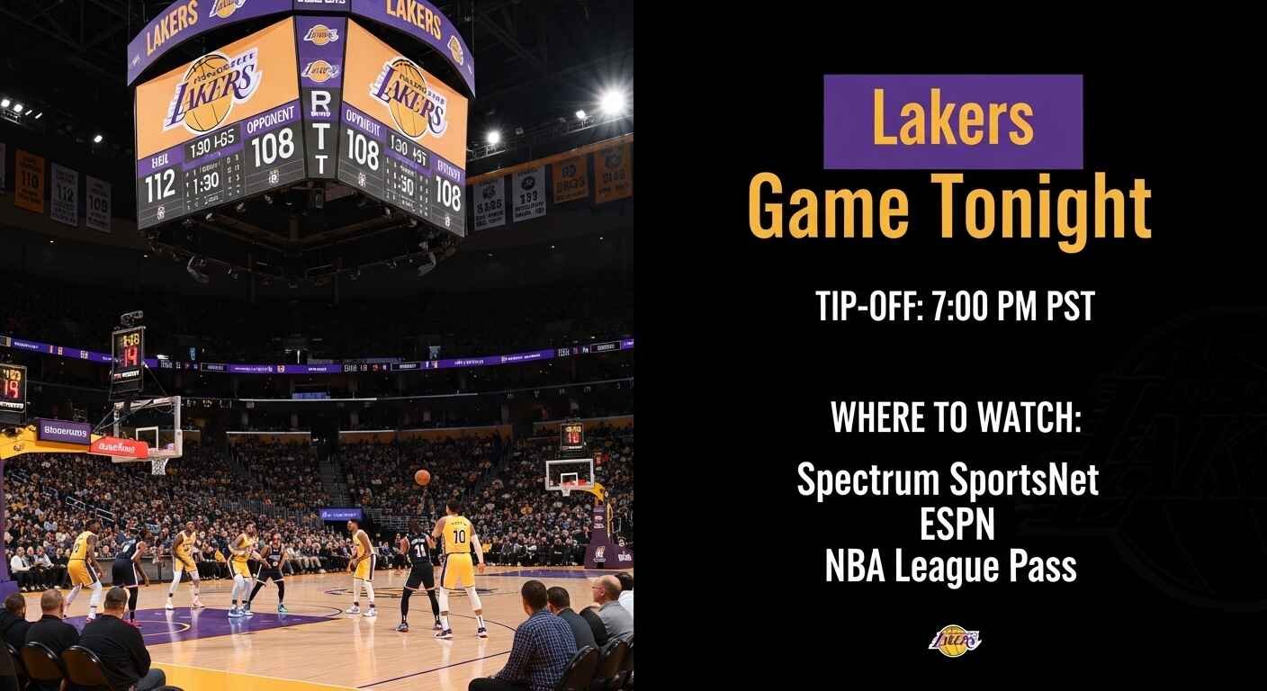 Lakers Game Tonight — Channel, Time & Streaming Right Now
