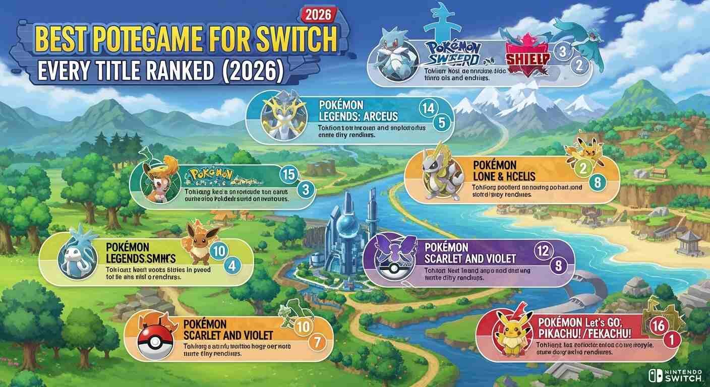 Every Pokemon Game on Nintendo Switch — Ranked