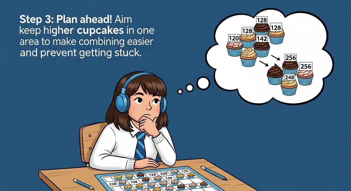 How to Play Cupcake 2048 at School (Step-by-Step)